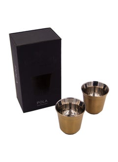 2-Piece Set Pola Stainless Steel Cup Gold 85ml - v1630992487/N48663949A_6