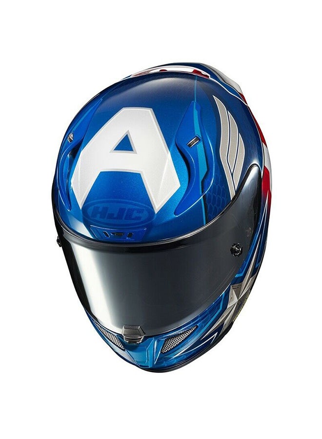 HJC - Captain America Marvel Series Motorcycle Helmet - Image 1