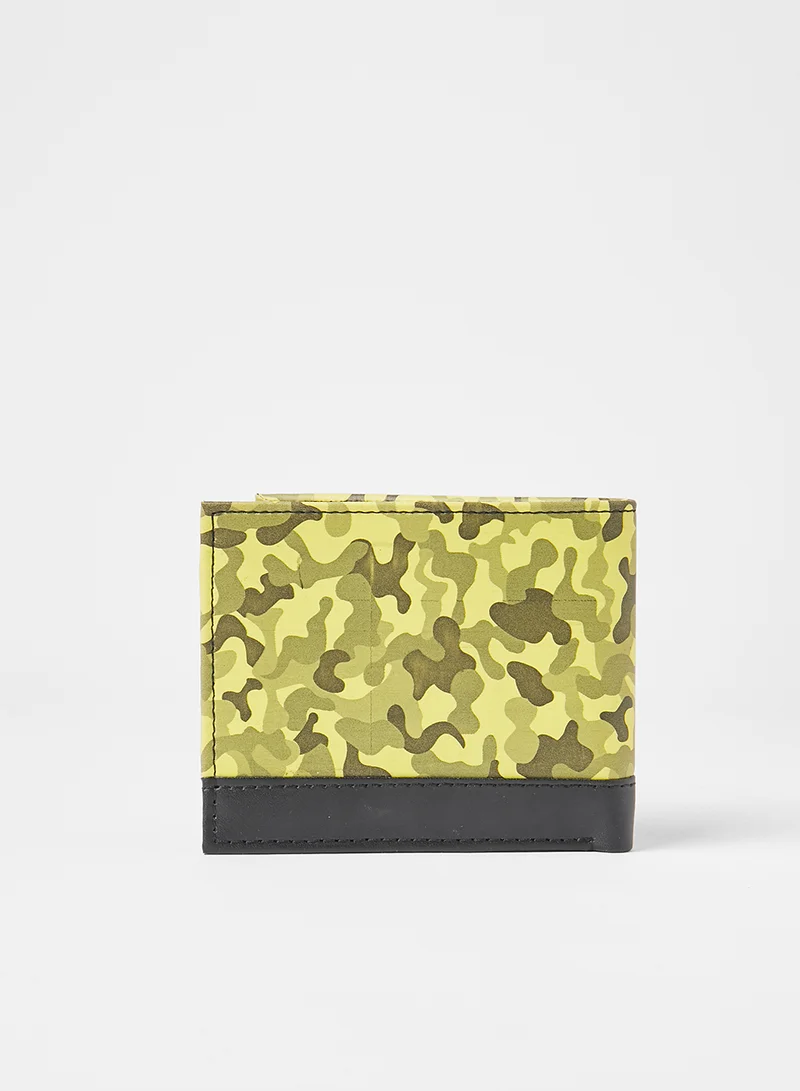 STATE 8 Camo Print Wallet Yellow