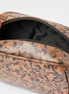STATE 8 Camouflage Print Toiletry Bag Brown  - Image 4