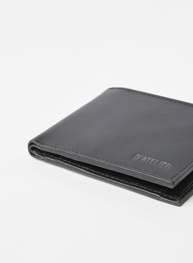 Sivvi x D'Atelier Leather Bi-Fold Wallet Black - Image 3