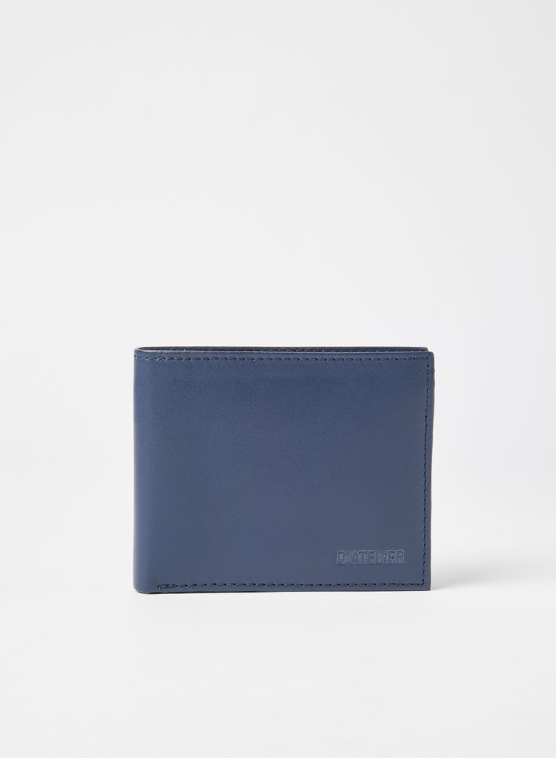 Sivvi x D'Atelier Leather Bi-Fold Wallet Navy - Image 1