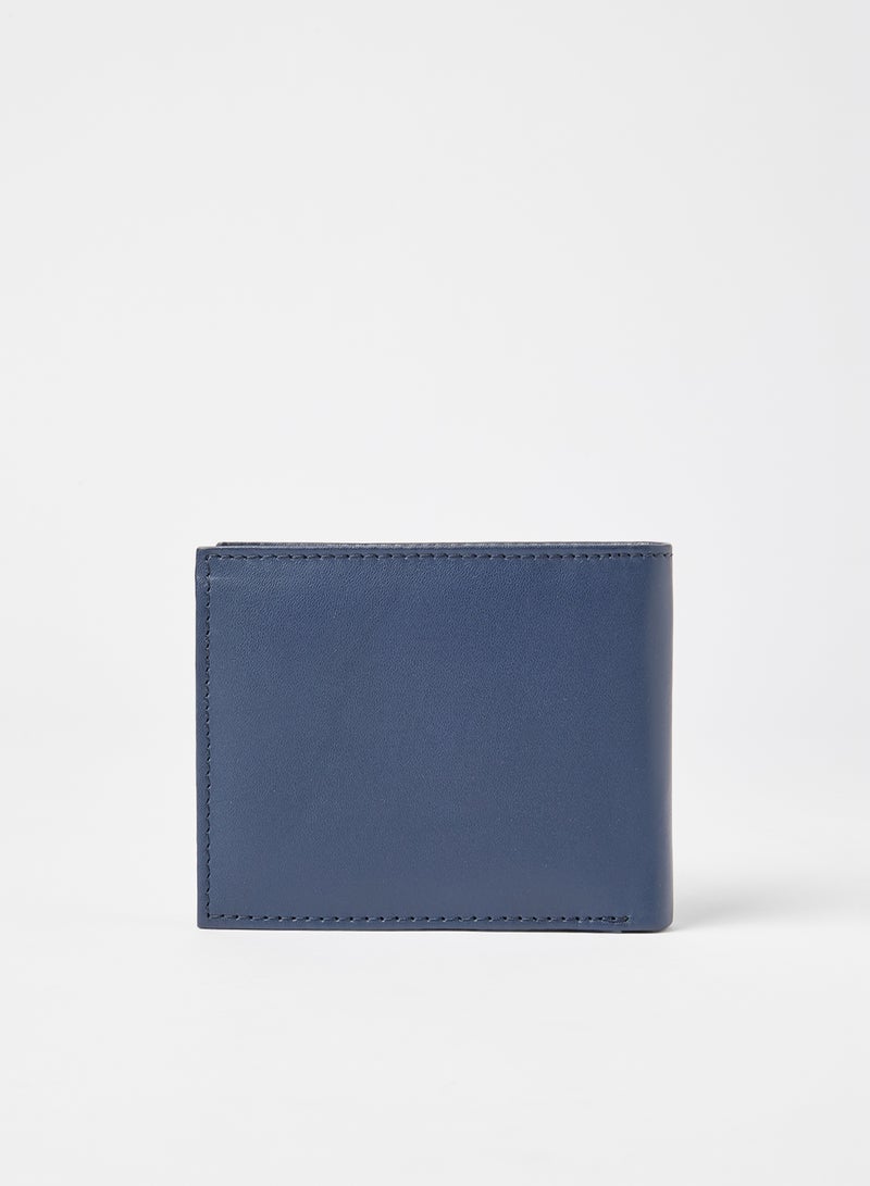 Sivvi x D'Atelier Leather Bi-Fold Wallet Navy - Image 2