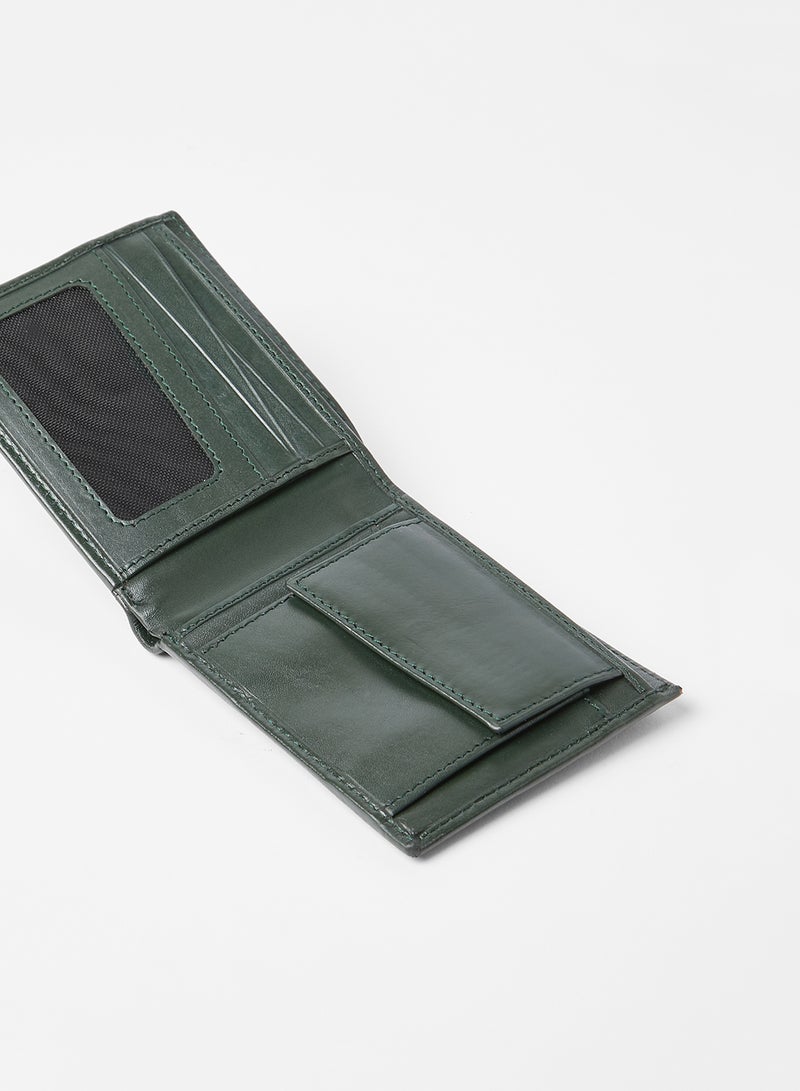 Sivvi x D'Atelier Leather Bi-Fold Wallet Green - Image 4