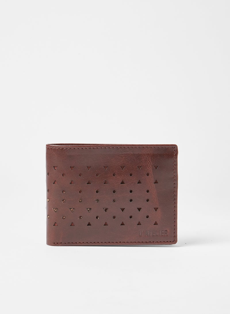 Sivvi x D'Atelier Cut-Out Leather Wallet Brown - Image 1