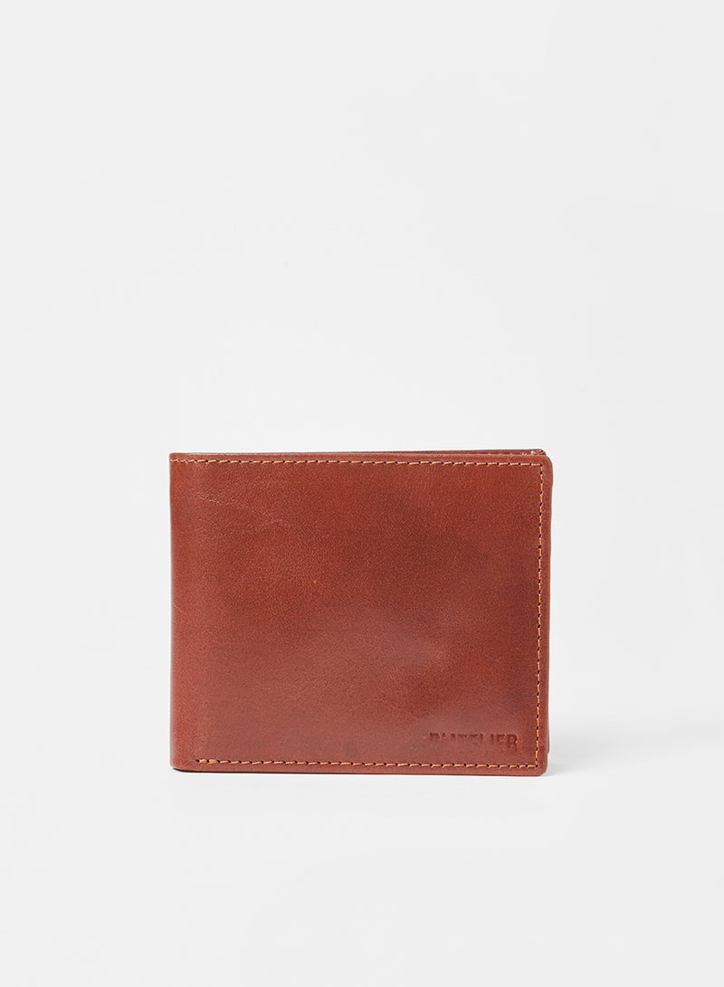 Sivvi x D'Atelier Leather Bi-Fold Wallet Brown - Image 1