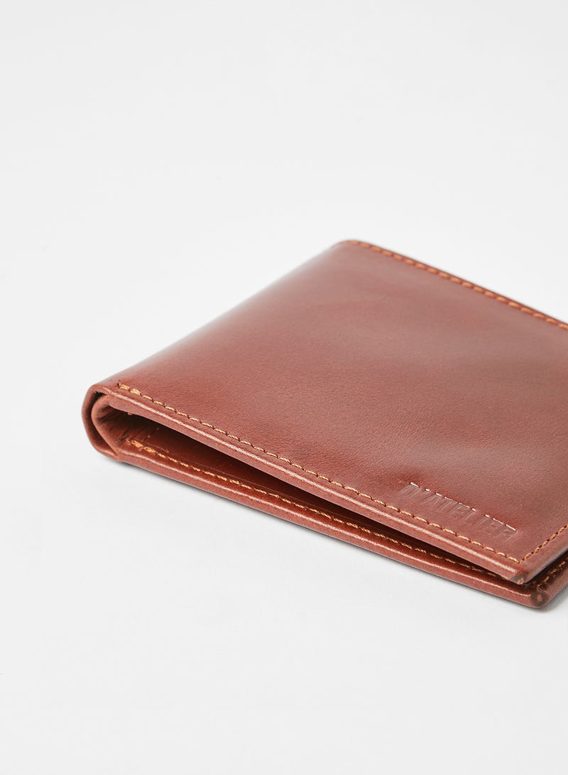 Sivvi x D'Atelier Leather Bi-Fold Wallet Brown - Image 2