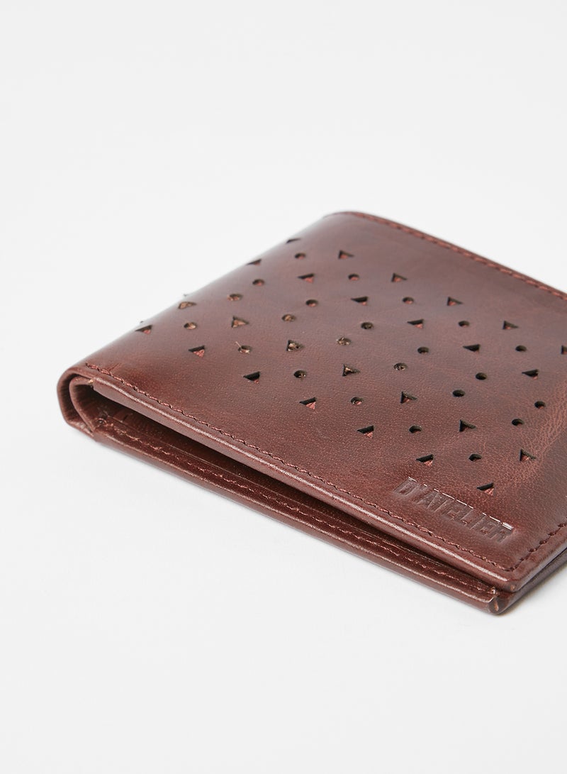 Sivvi x D'Atelier Cut-Out Leather Wallet Brown - Image 3