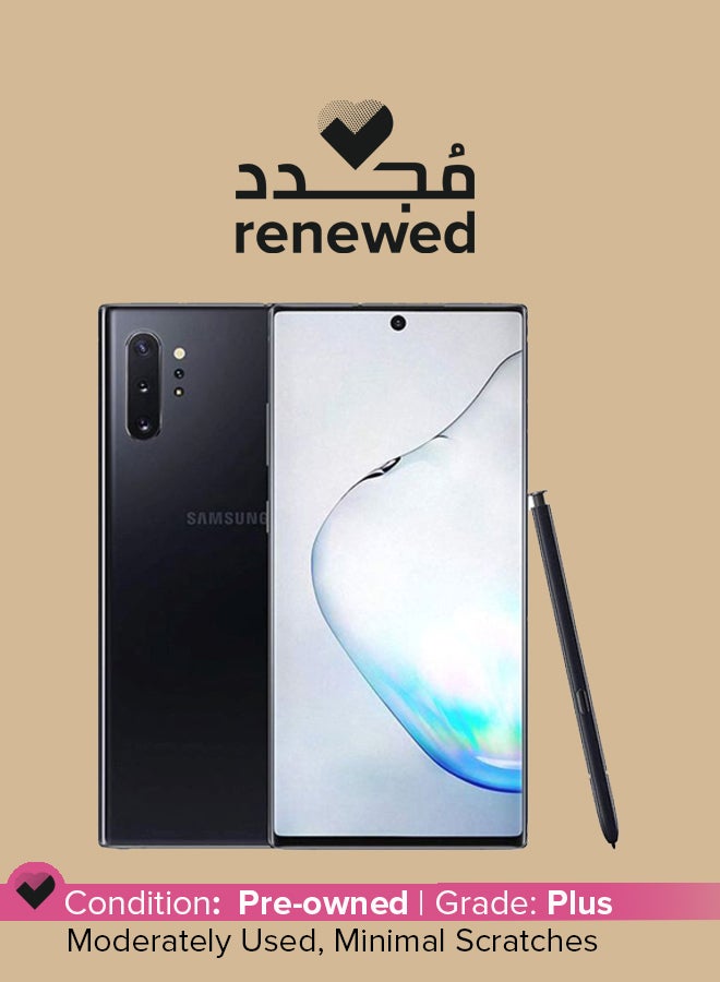 سامسونج Renewed - Galaxy Note10 Plus Aura Black 12GB RAM 256GB ROM 5G - UAE Version  - Image 1