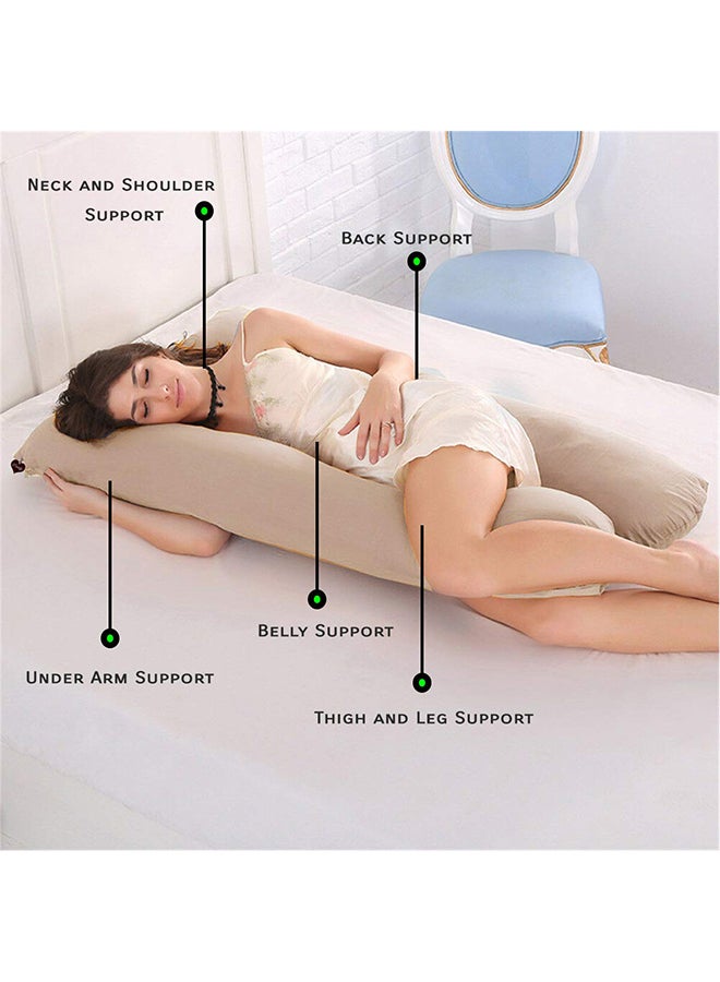 Star Cotton Maternity Pillow Cotton Beige  - Image 3