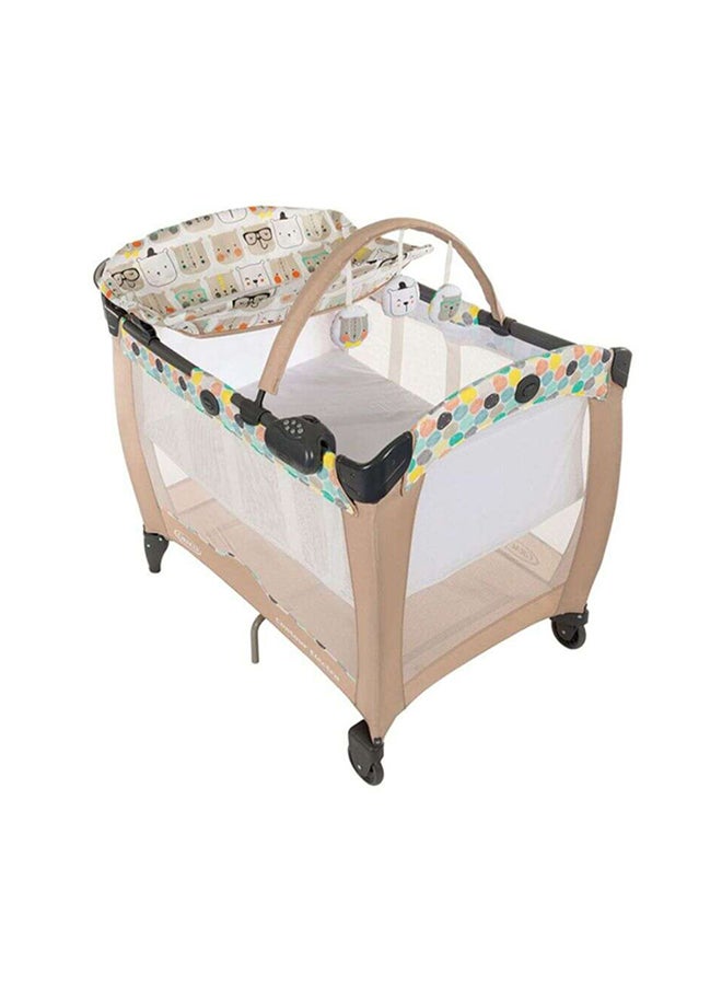 GRACO - Pack N Play Contour Electra Travel Cot - Beige/White/Black - Image 1