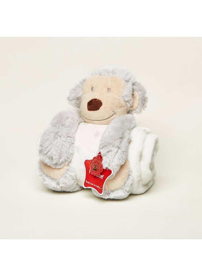 Luvena Fortuna - Blanket With Monkey Plush Toy - Image 1