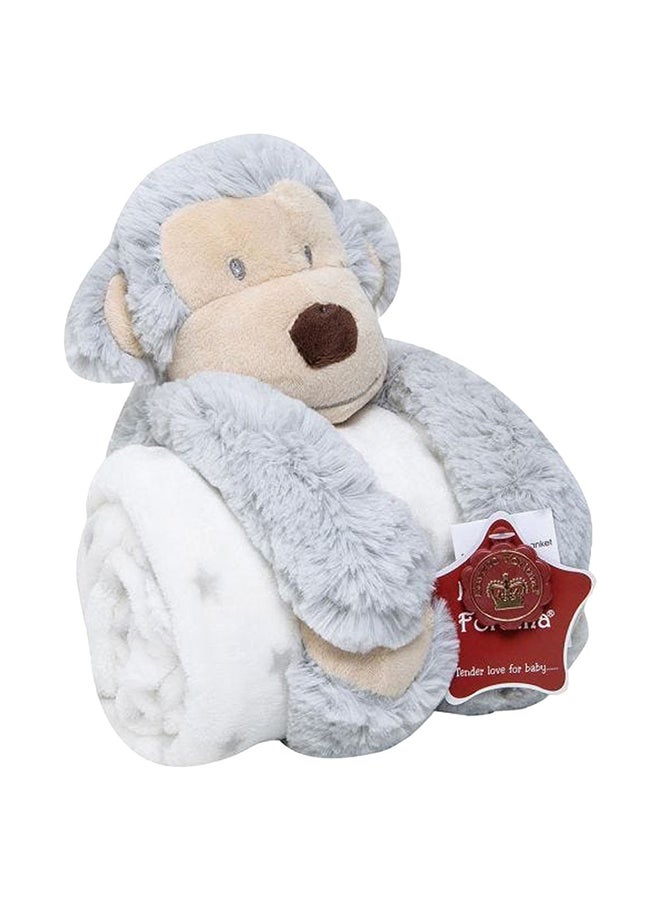 Luvena Fortuna - Blanket With Monkey Plush Toy - Image 1