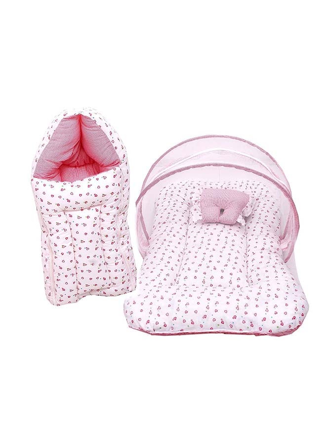 فاريتو شبكة لحماية سرير الطفل من الناموس لون وردي - Image 2