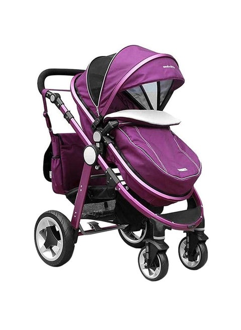 First Class  Golden Aluminum Frame And Inflatable Wheels Stroller T18P
