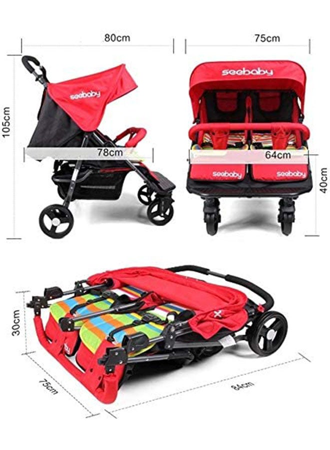 See Baby - Twin Stroller T22 - Image 1