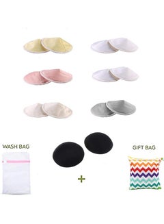 Pikkaboo Pack of 6 Organic 3D Washable Breast Pads Plus Laundry And Storage Bag  - Image 3