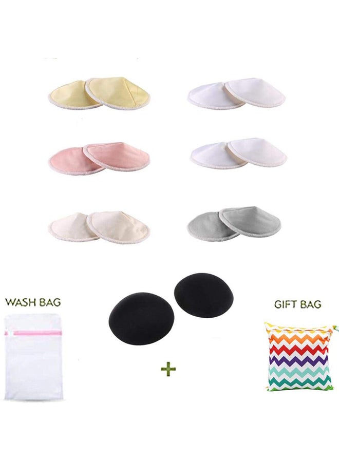 Pikkaboo - Pack of 6 Organic 3D Washable Breast Pads Plus Laundry And Storage Bag - Image 1