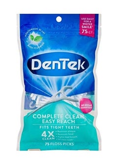 Dentek 75-Count Complete Clean Easy Reach Floss Pick  - Image 1