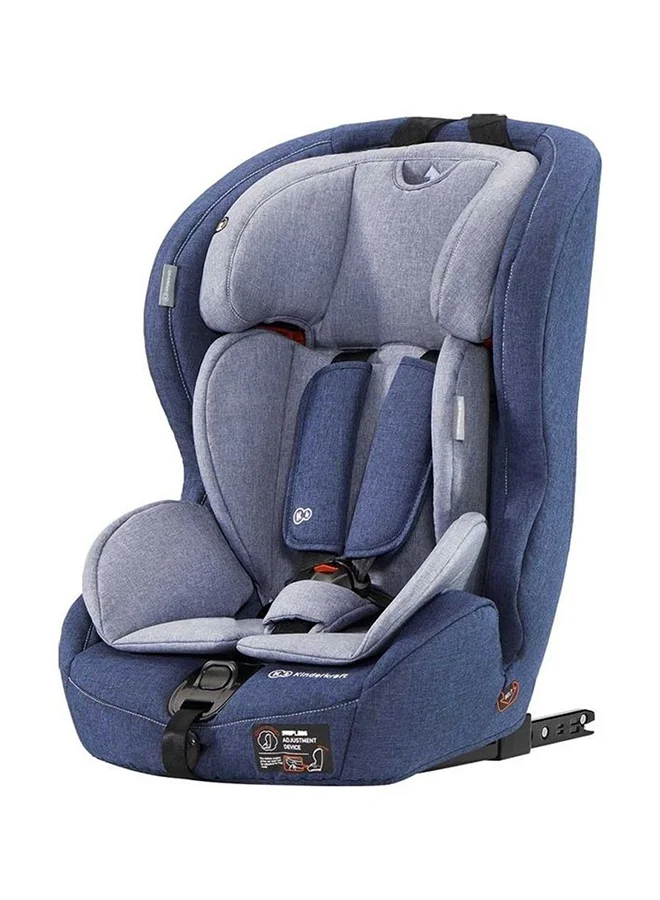 Kinderkraft Kinderkraft Car Seat Safety Fix, Booster Child Seat, With Isofix, Top Tether, Adjustable Headrest, For Toddlers , Infant, Group 1, 2, 3, 9 - 36 Kg, Up To 12 Years, Safety Certificate Ece R44, 04, Navy