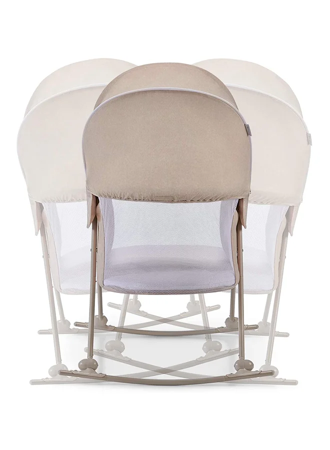 كيندركرافت Baby Crib 3 - In - 1 Lovi With Adjustable Canopy And Accessories For Newborn, 0 - 9, Beige