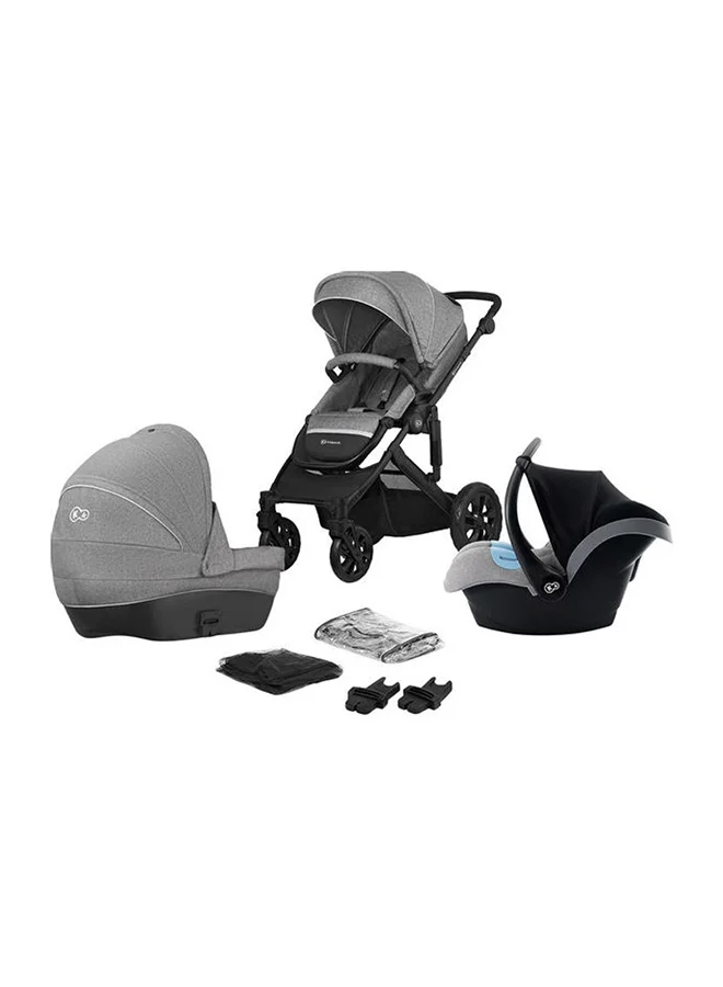 Kinderkraft 3 - In - 1 Prime Lite Travel System - Grey
