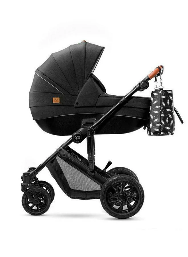 كيندركرافت 3 In 1 Prime Stroller With Accessories - Black