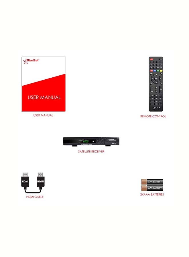 StarSat - Full HD TV Satellite Receiver SR-1000HD Black SR-1000HD EXTREME Black - Image 1