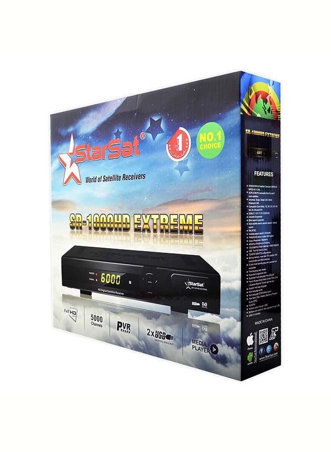 StarSat - Full HD TV Satellite Receiver SR-1000HD Black SR-1000HD EXTREME Black - Image 1