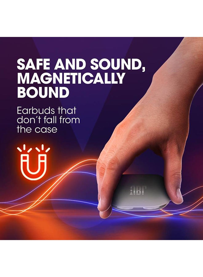 جي بي إل سماعات أذن لاسلكية حقيقية Wave 100 - صوت جهير قوي عميق - بطارية تدوم 20 ساعة - اتصال مزدوج - سهلة الحمل في الجيب - Image 3