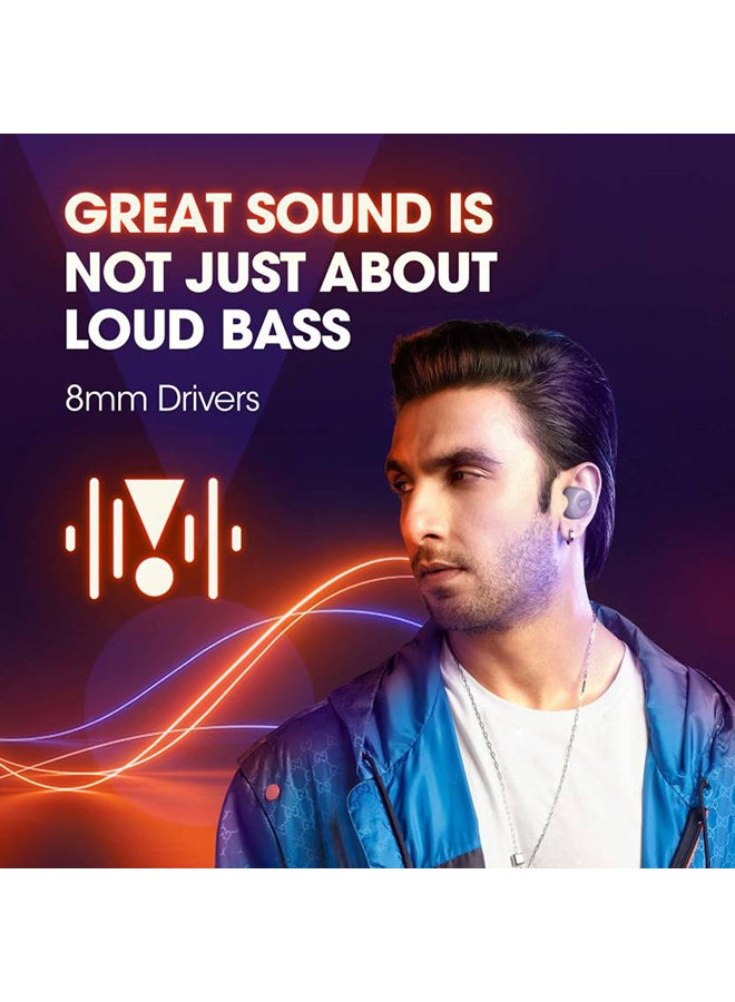 جي بي إل سماعات أذن لاسلكية حقيقية Wave 100 - صوت جهير قوي عميق - بطارية تدوم 20 ساعة - اتصال مزدوج - سهلة الحمل في الجيب - Image 4