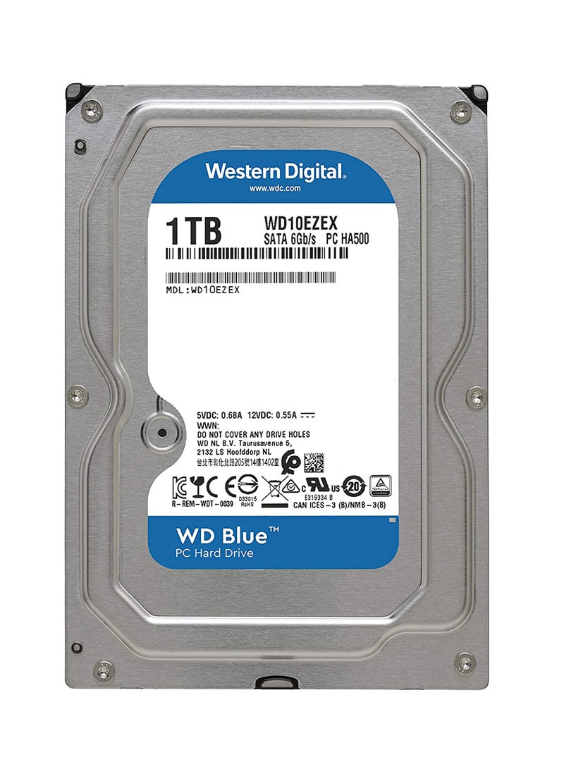 WD - Blue 1TB Desktop Hard Disk Drive - 7200 RPM SATA 6Gb/s 64MB Cache 3.5 Inch 1.0 TB - Image 1