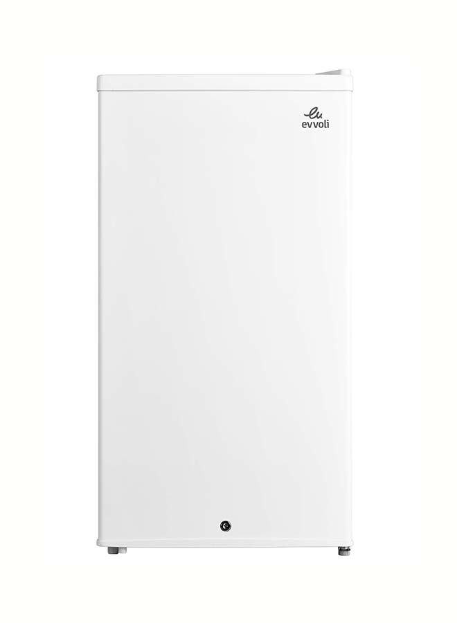 evvoli - 90L Gross/85L Net Capacity Mini Fridge, Mechanical Control, Recessed Handle, Adjustable Legs, Defrost Type 0.68 kW EVRFM-90LW White - Image 1