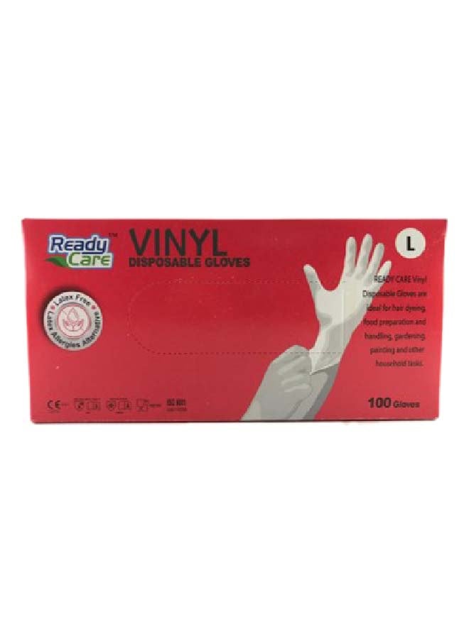 100 Pieces Vinyl Disposable gloves L Multicolor - v1631009519/N50647767A_1