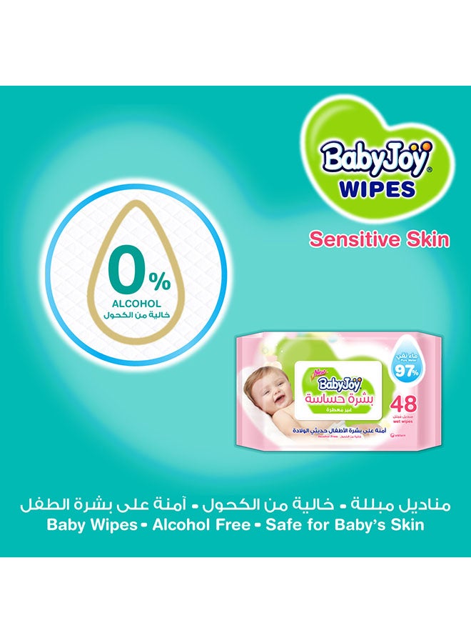 BabyJoy - Sensitive Skin 97% Pure Water Unscented Mega Pack 192 Wipes - Image 1