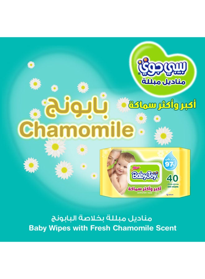 BabyJoy - Thick and Large Wet Wipes, Scented, 40 Wipes - Image 1