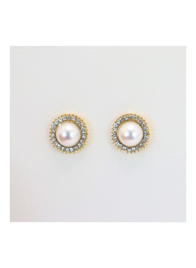 THE BLING STUDIO - Pristine - Diana Round Stud Earring - Image 1