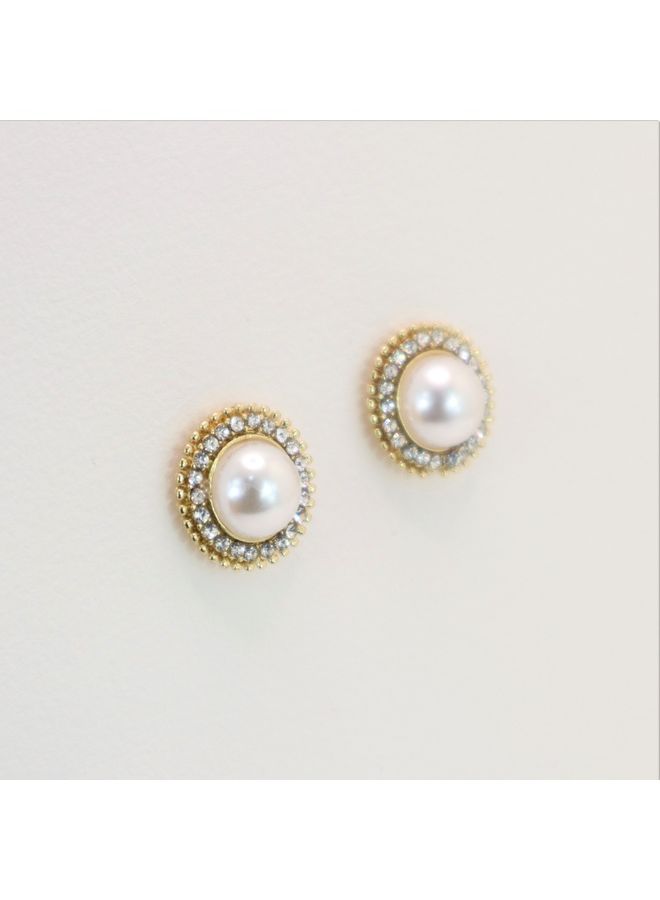 THE BLING STUDIO - Pristine - Diana Round Stud Earring - Image 1