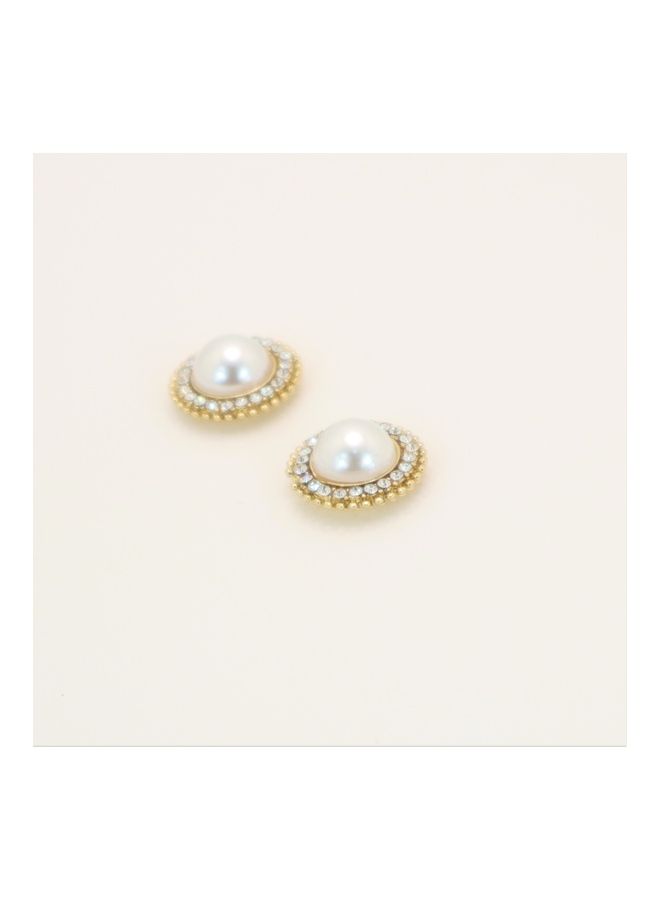 THE BLING STUDIO - Pristine - Diana Round Stud Earring - Image 1