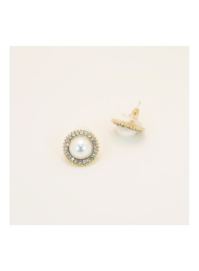 THE BLING STUDIO - Pristine - Diana Round Stud Earring - Image 1