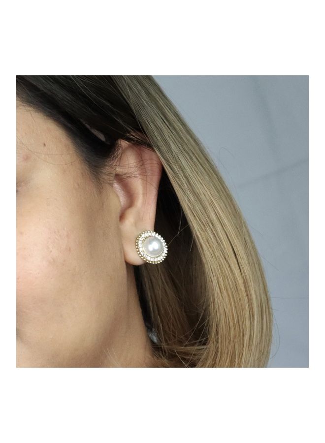 THE BLING STUDIO - Pristine - Diana Round Stud Earring - Image 1