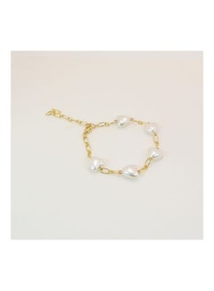 THE BLING STUDIO Pristine - Imitation Pearl Peach Heart Bracelet  - Image 1