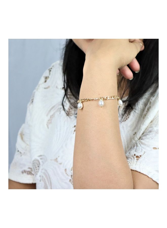 THE BLING STUDIO - Pristine - Imitation Pearl Pendent Bracelet - Image 1