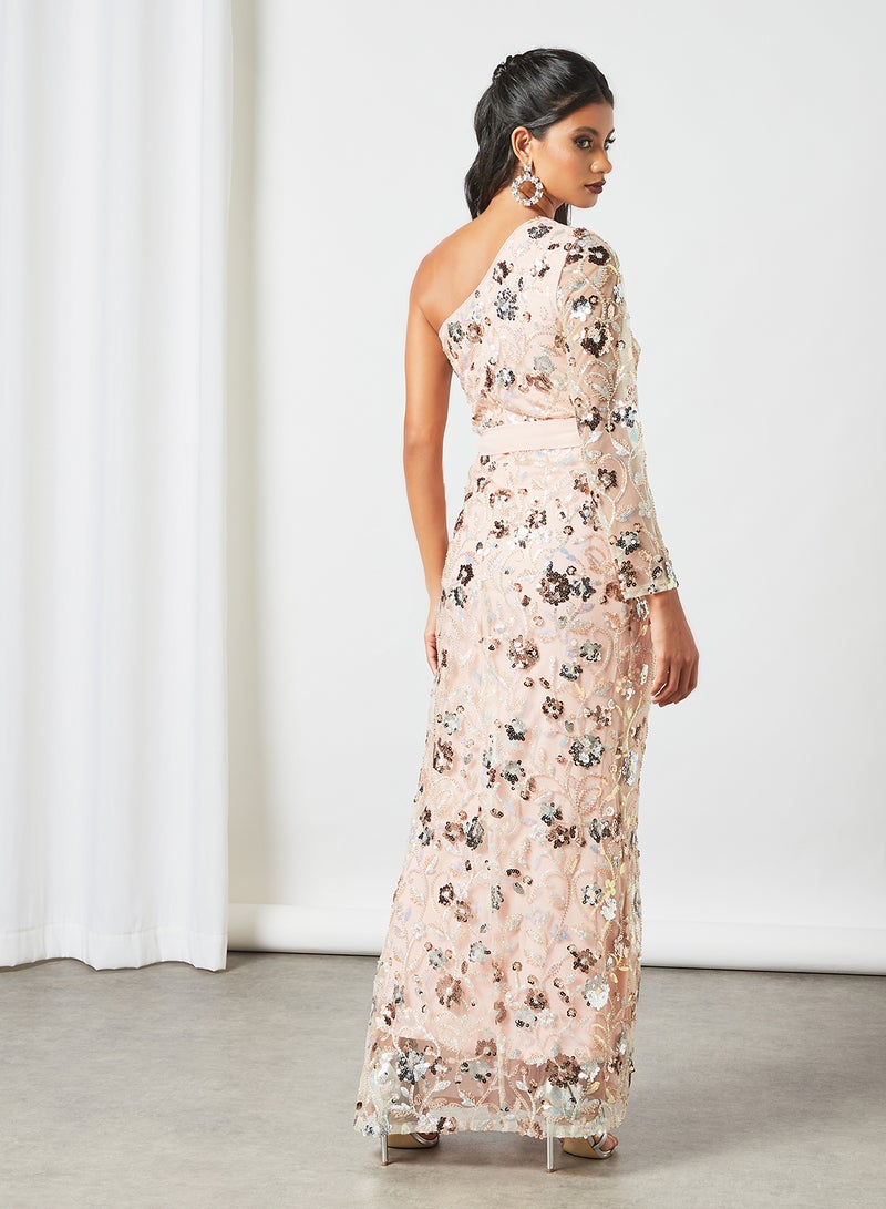 Zoey - Stylish Maxi Dress Light Pink - Image 1