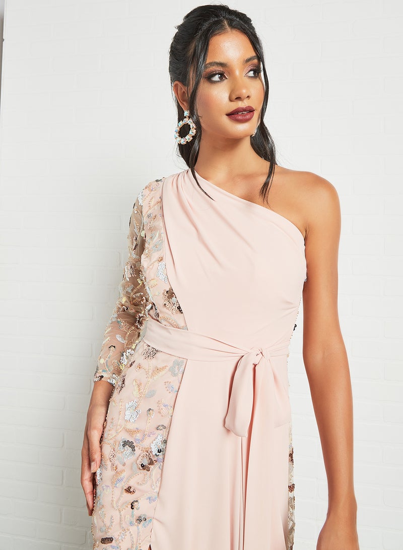 Zoey - Stylish Maxi Dress Light Pink - Image 1