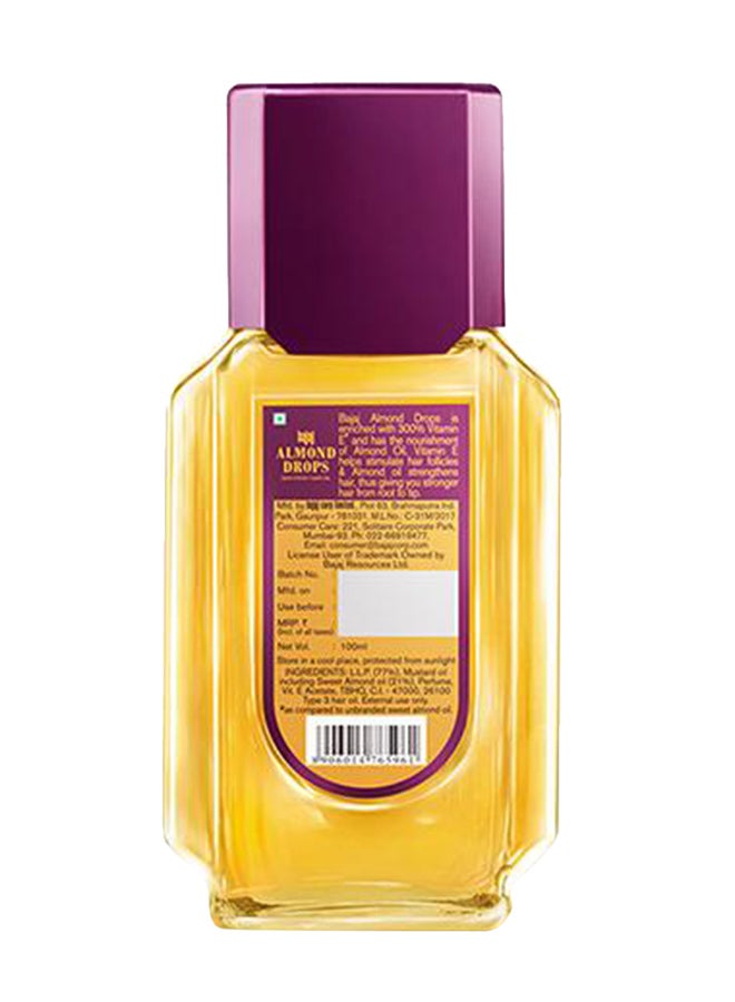 Bajaj - Almond Drops Non Sticky Hair Oil Yellow 100ml - Image 1