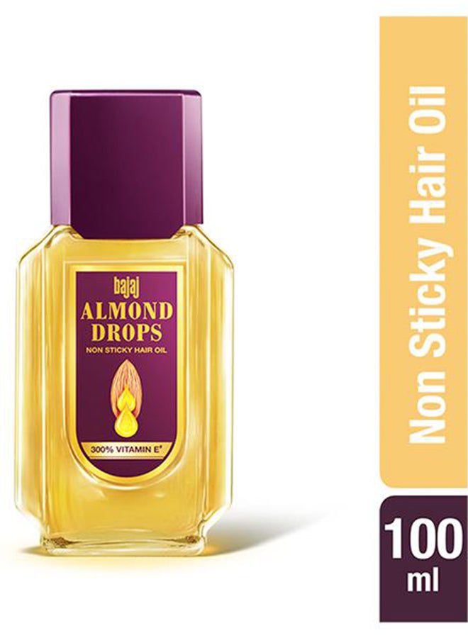 Almond Drops Non Sticky Hair Oil Yellow 100ml - v1631013649/N50237823A_3