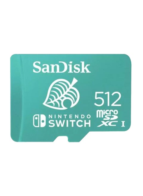 512 GB MicroSDXC UHS-I card for Nintendo Switch -, 100MB/s read; 90MB/s write SDSQXAO-512G-GN3ZN 512 GB