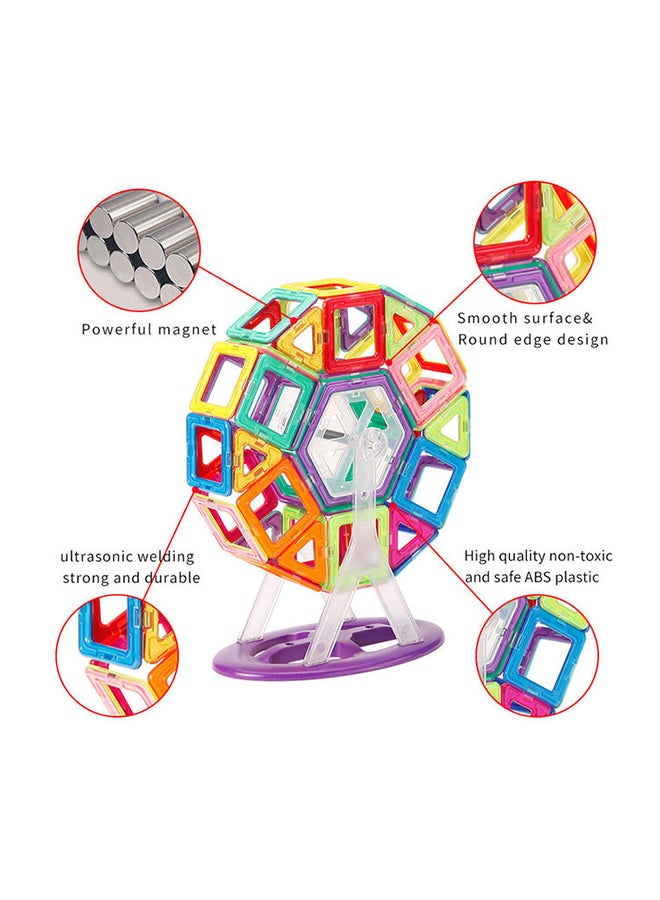 JZRtoys03 68- Piece Magnetic Building Blocks for Toddlers & Kids Set 68 3+ Years