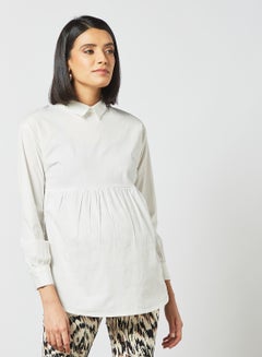 Salley Maternity Blouse White